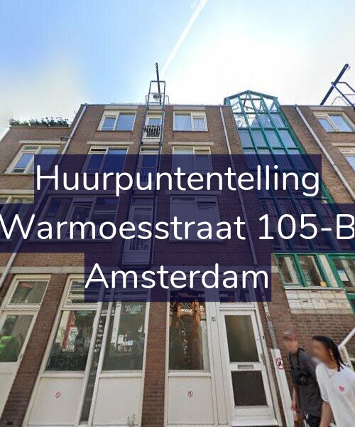 Foto gevel Huurpuntentelling voor Warmoesstraat 105-B, Amsterdam
