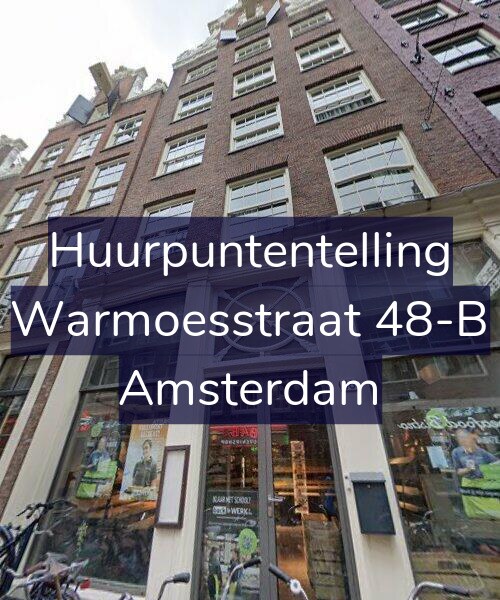 Foto gevel Huurpuntentelling voor Warmoesstraat 48-B, Amsterdam