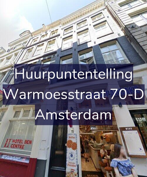 Foto gevel Huurpuntentelling voor Warmoesstraat 70-D, Amsterdam