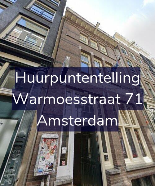 Foto gevel Huurpuntentelling voor Warmoesstraat 71, Amsterdam