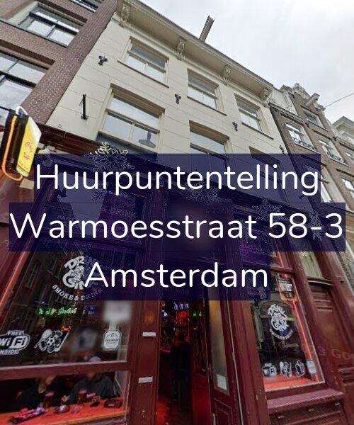 Foto gevel Huurpuntentelling voor Warmoesstraat 58-3, Amsterdam