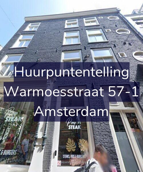 Foto gevel Huurpuntentelling voor Warmoesstraat 57-1, Amsterdam