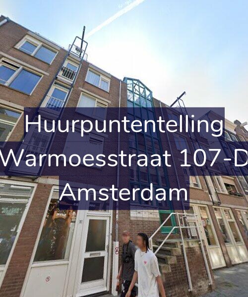 Foto gevel Huurpuntentelling voor Warmoesstraat 107-D, Amsterdam