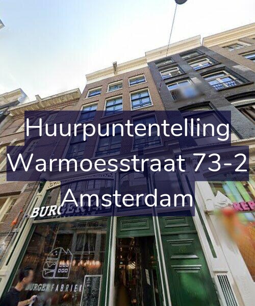 Foto gevel Huurpuntentelling voor Warmoesstraat 73-2, Amsterdam