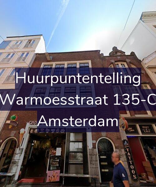 Foto gevel Huurpuntentelling voor Warmoesstraat 135-C, Amsterdam
