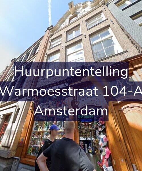 Foto gevel Huurpuntentelling voor Warmoesstraat 104-A, Amsterdam