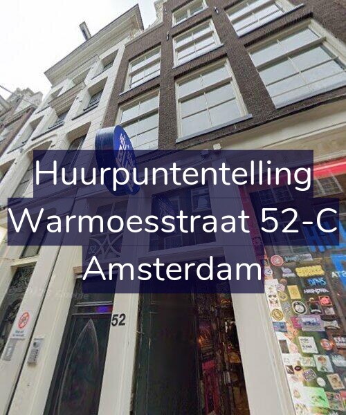 Foto gevel Huurpuntentelling voor Warmoesstraat 52-C, Amsterdam