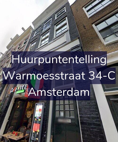 Foto gevel Huurpuntentelling voor Warmoesstraat 34-C, Amsterdam