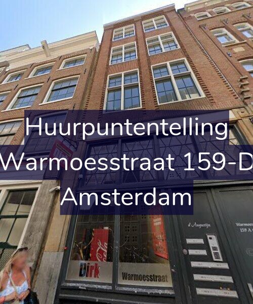 Foto gevel Huurpuntentelling voor Warmoesstraat 159-D, Amsterdam