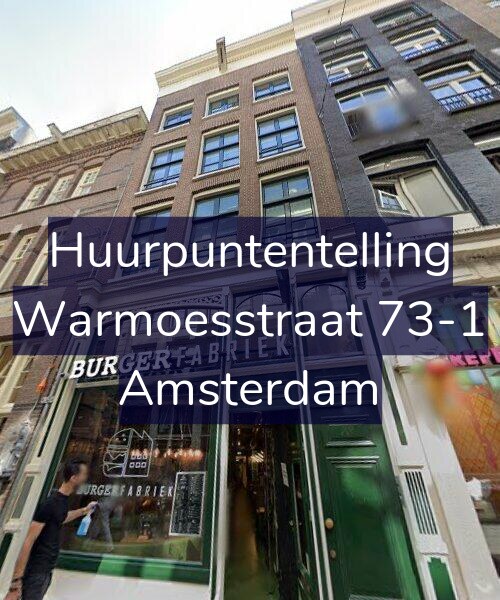 Foto gevel Huurpuntentelling voor Warmoesstraat 73-1, Amsterdam