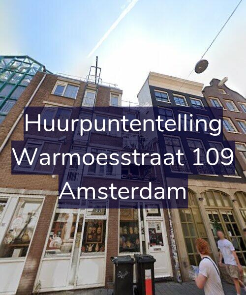 Foto gevel Huurpuntentelling voor Warmoesstraat 109, Amsterdam