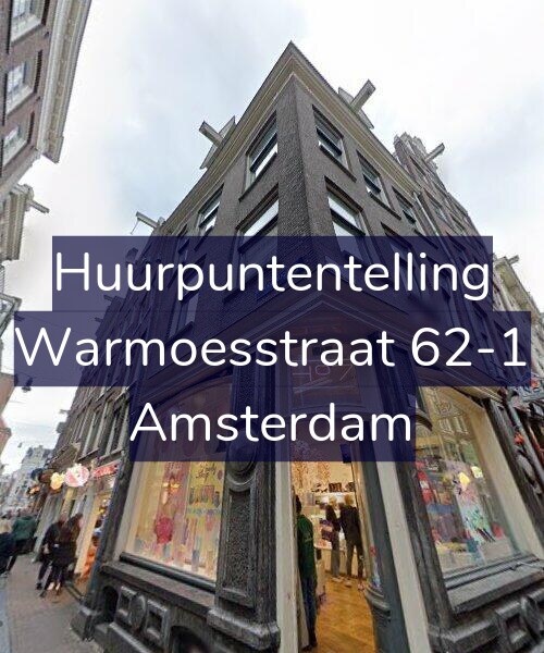 Foto gevel Huurpuntentelling voor Warmoesstraat 62-1, Amsterdam