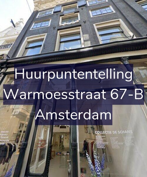 Foto gevel Huurpuntentelling voor Warmoesstraat 67-B, Amsterdam