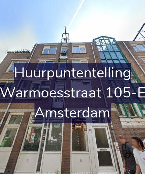 Foto gevel Huurpuntentelling voor Warmoesstraat 105-E, Amsterdam