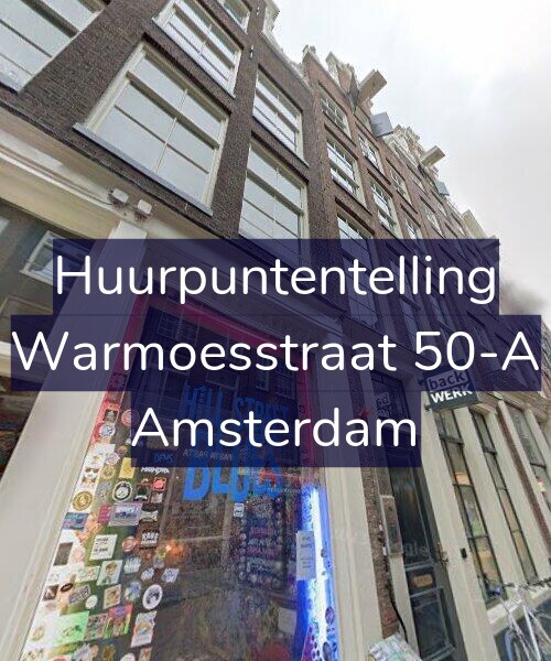 Foto gevel Huurpuntentelling voor Warmoesstraat 50-A, Amsterdam