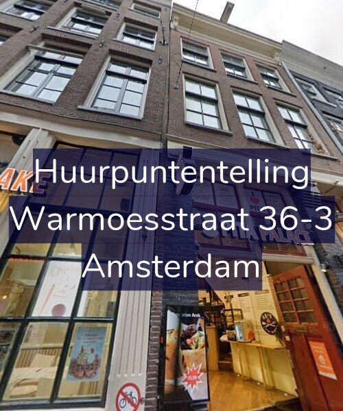 Foto gevel Huurpuntentelling voor Warmoesstraat 36-3, Amsterdam