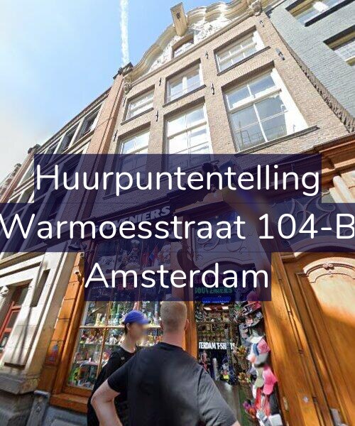 Foto gevel Huurpuntentelling voor Warmoesstraat 104-B, Amsterdam
