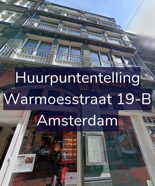 Foto gevel Huurpuntentelling voor Warmoesstraat 19-B, Amsterdam