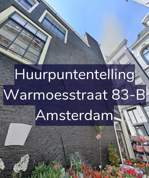 Foto gevel Huurpuntentelling voor Warmoesstraat 83-B, Amsterdam