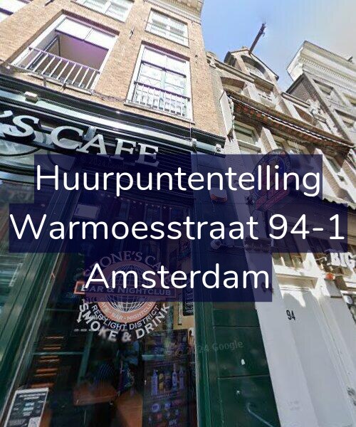 Foto gevel Huurpuntentelling voor Warmoesstraat 94-1, Amsterdam