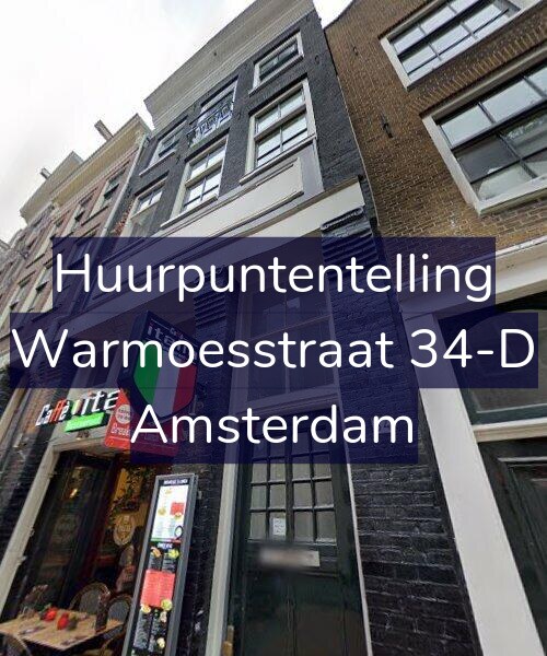 Foto gevel Huurpuntentelling voor Warmoesstraat 34-D, Amsterdam