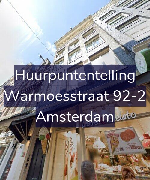 Foto gevel Huurpuntentelling voor Warmoesstraat 92-2, Amsterdam