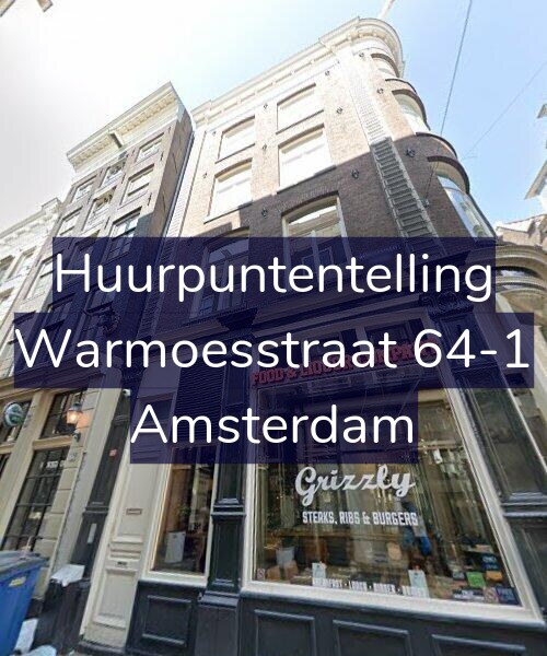 Foto gevel Huurpuntentelling voor Warmoesstraat 64-1, Amsterdam