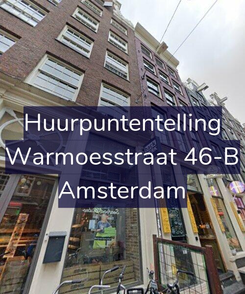 Foto gevel Huurpuntentelling voor Warmoesstraat 46-B, Amsterdam