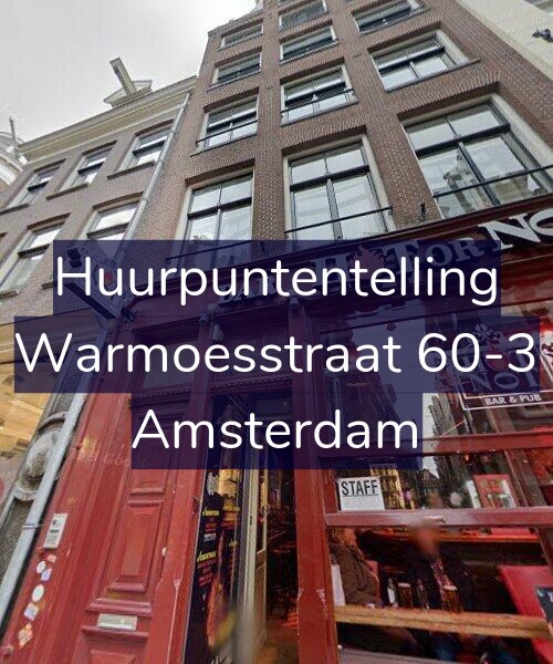 Foto gevel Huurpuntentelling voor Warmoesstraat 60-3, Amsterdam