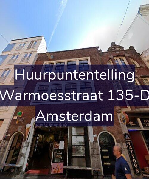 Foto gevel Huurpuntentelling voor Warmoesstraat 135-D, Amsterdam