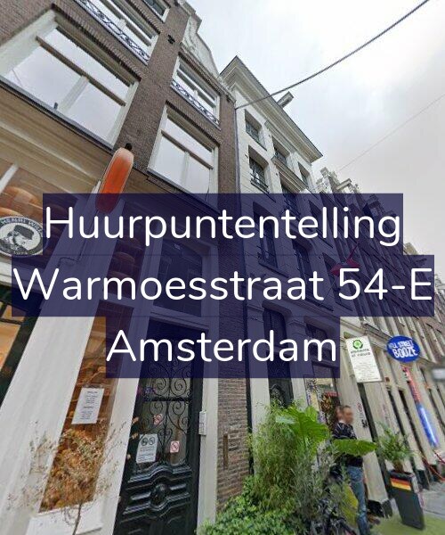Foto gevel Huurpuntentelling voor Warmoesstraat 54-E, Amsterdam