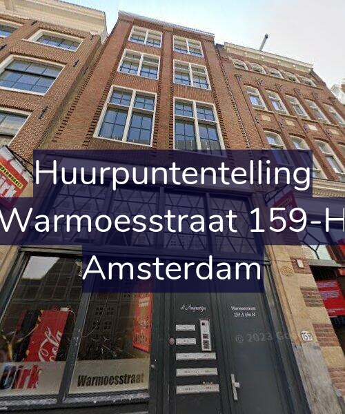 Foto gevel Huurpuntentelling voor Warmoesstraat 159-H, Amsterdam