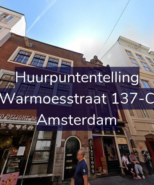 Foto gevel Huurpuntentelling voor Warmoesstraat 137-C, Amsterdam