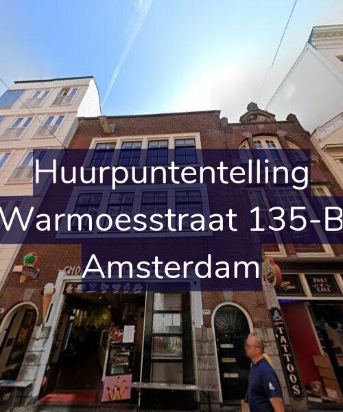 Foto gevel Huurpuntentelling voor Warmoesstraat 135-B, Amsterdam