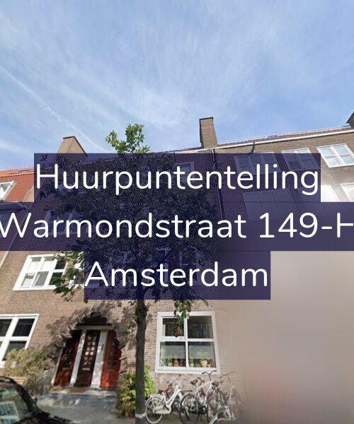 Foto gevel Huurpuntentelling voor Warmondstraat 149-H, Amsterdam
