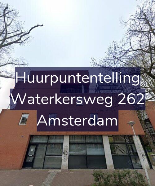 Foto gevel Huurpuntentelling voor Waterkersweg 262, Amsterdam