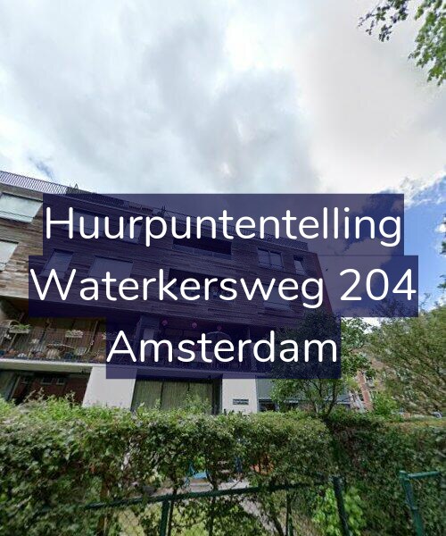 Foto gevel Huurpuntentelling voor Waterkersweg 204, Amsterdam