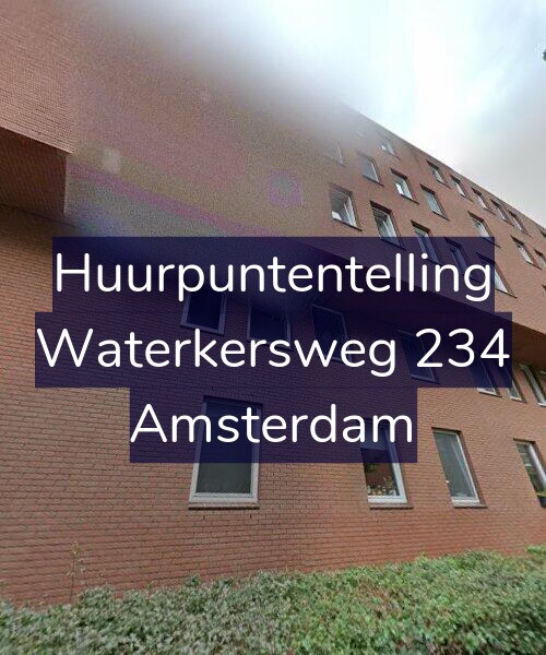 Foto gevel Huurpuntentelling voor Waterkersweg 234, Amsterdam