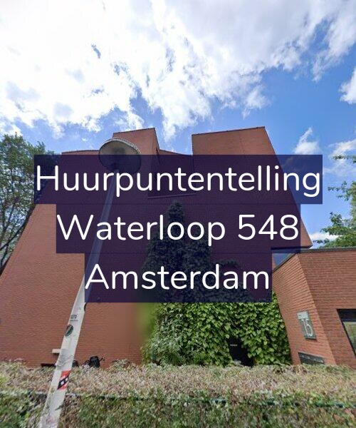 Foto gevel Huurpuntentelling voor Waterloop 548, Amsterdam