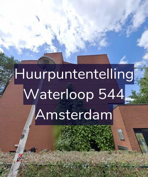 Foto gevel Huurpuntentelling voor Waterloop 544, Amsterdam