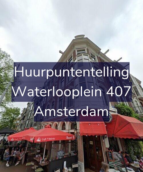 Foto gevel Huurpuntentelling voor Waterlooplein 407, Amsterdam