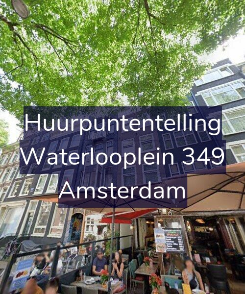 Foto gevel Huurpuntentelling voor Waterlooplein 349, Amsterdam