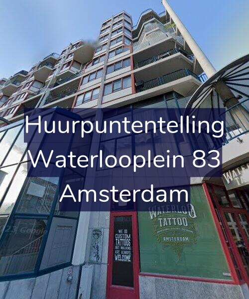 Foto gevel Huurpuntentelling voor Waterlooplein 83, Amsterdam