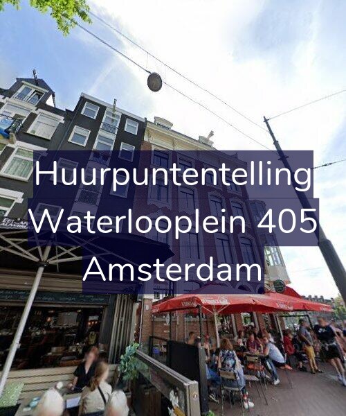 Foto gevel Huurpuntentelling voor Waterlooplein 405, Amsterdam