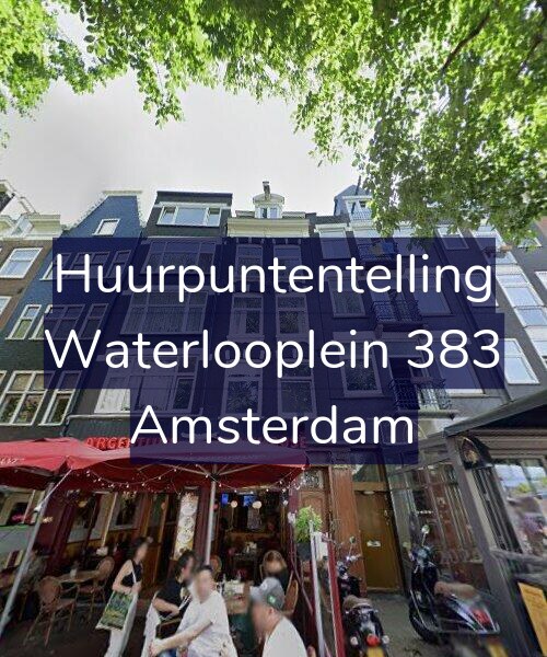 Foto gevel Huurpuntentelling voor Waterlooplein 383, Amsterdam