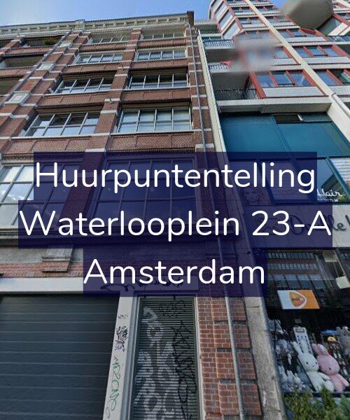 Foto gevel Huurpuntentelling voor Waterlooplein 23-A, Amsterdam