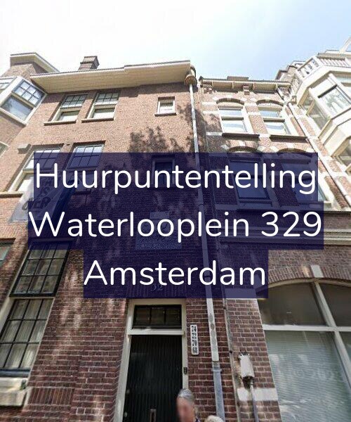 Foto gevel Huurpuntentelling voor Waterlooplein 329, Amsterdam