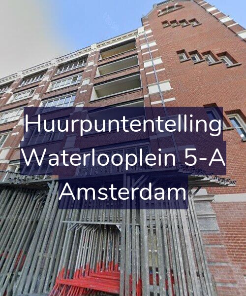 Foto gevel Huurpuntentelling voor Waterlooplein 5-A, Amsterdam