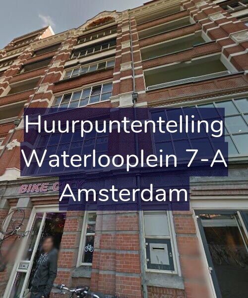Foto gevel Huurpuntentelling voor Waterlooplein 7-A, Amsterdam