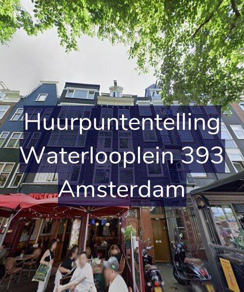 Foto gevel Huurpuntentelling voor Waterlooplein 393, Amsterdam